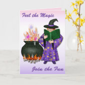 修行中の魔女 カード (黄色い花)