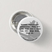 修辞疑問文1.25"ボタン 缶バッジ (正面&裏面)