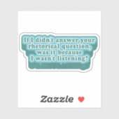 修辞的な問題のおもしろい文法 シール (シート)