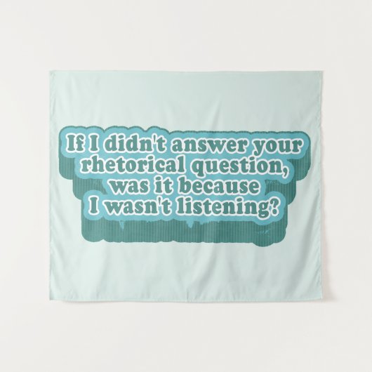 修辞的な問題のおもしろい文法 タペストリー (正面(横))