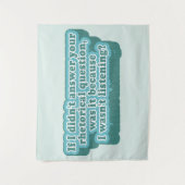 修辞的な問題のおもしろい文法 タペストリー (正面)