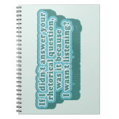 修辞的な問題のおもしろい文法 ノートブック (正面)