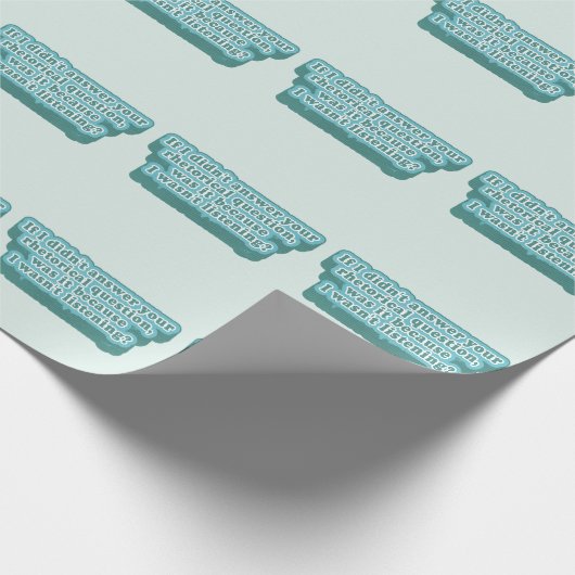 修辞的な問題のおもしろい文法 ラッピングペーパー (角)