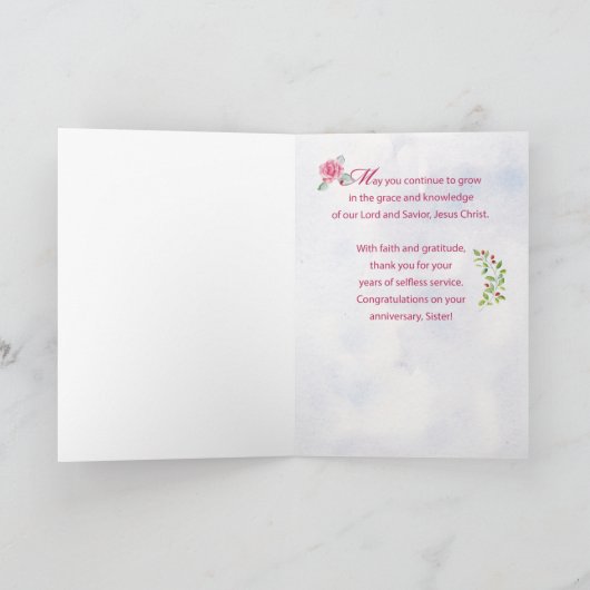 修道五周忌バラ カード (内部)