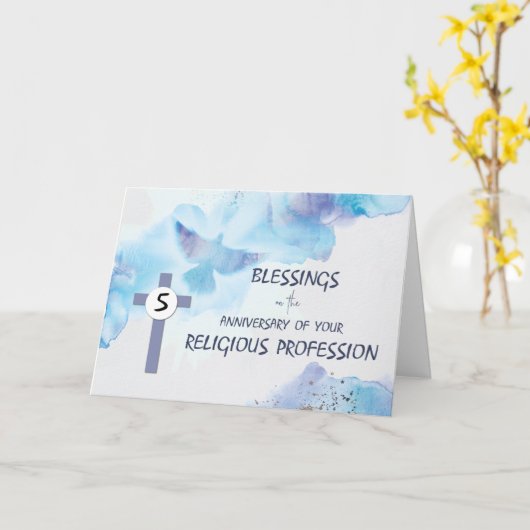 修道五周忌 カード (黄色い花)