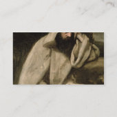 修道士のポートレート、c.1840-45 (キャンバスの油) 名刺 (裏面)