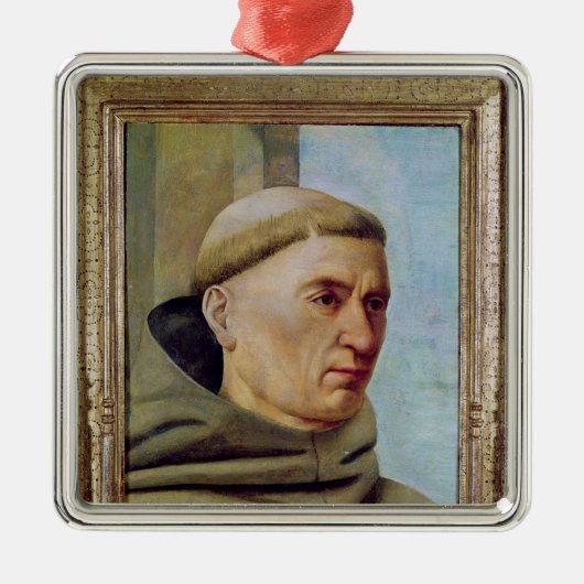 修道士の頭部 メタルオーナメント (正面)