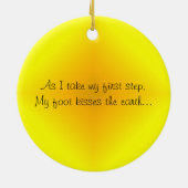 修道士を欠いて下さい セラミックオーナメント (裏面)