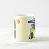 修道女がリンゴのカードとギフトを盗む コーヒーマグカップ (中央)