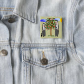 修道女がリンゴのカードとギフトを盗む 缶バッジ (インサイチュ)