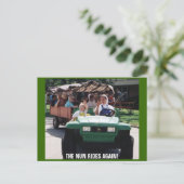 修道女が再び乗馬を披露！ ポストカード (スタンド正面)