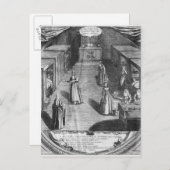 修道女が患者に食べ物を提供 ポストカード (正面/裏面)