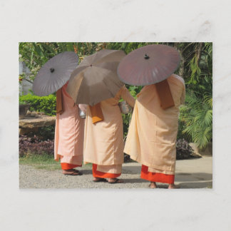 修道女が施しを集める ポストカード