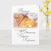 修道女のための60周年宗教生活 カード (黄色い花)