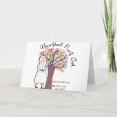 修道女のアートクリスマスシーンのギフト シーズンカード (裏面)