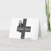 修道女のカード「修道女が考えること」ユーモア カード (裏面)