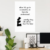 修道女のジョーク – クリーンなユーモア,カトリックおもしろい ポスター (ホームオフィス)