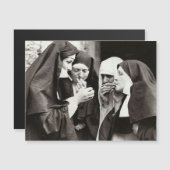 修道女の喫煙　ヴィンテージ写真 (正面/裏面)