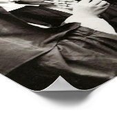 修道女の喫煙 ヴィンテージ写真 ポスター (角)
