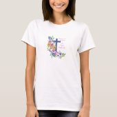 修道女の宗教生活60周年記念クロス Tシャツ (正面)
