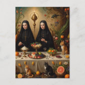 修道女の猫のための超現実的な饗宴 ポストカード (正面)