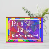 修道女の銀の25周年記念招待状 招待状 (スタンド正面)