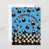 修道女の雨が降っている ポストカード (正面/裏面)