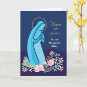 修道女への信仰生活50周年記念 カード (黄色い花)