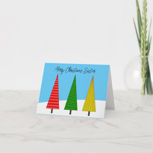 修道女への聖降誕祭のお祝い カード (正面)