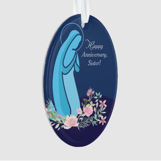 修道女メアリー・ニーリングへの宗教的生活の記念日 オーナメント (正面)