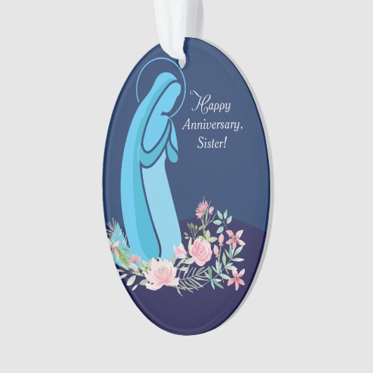 修道女メアリー・ニーリングへの宗教的生活の記念日 オーナメント (正面)