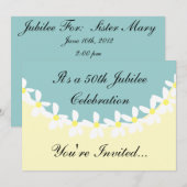 修道女50周年祝賀会の招待状 招待状 (正面/裏面)