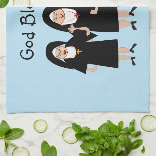 修道女 キッチンタオル (折り畳み)