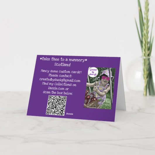 修道院おもしろい カード (裏面)