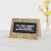 修道院おもしろい カード (黄色い花)