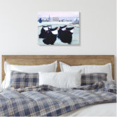 修道院の冬 キャンバスプリント (インサイチュ (寝室))