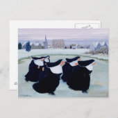 修道院の冬 ポストカード (正面/裏面)