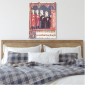 修道院の創設 キャンバスプリント (インサイチュ (寝室))