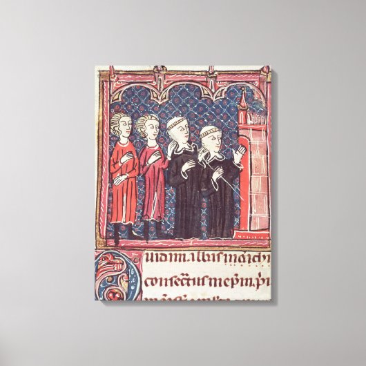 修道院の創設 キャンバスプリント (正面)