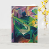 修道院の庭の鹿byフランツ・マルク カード (黄色い花)