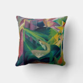 修道院の庭の鹿byフランツ・マルク クッション (裏面)