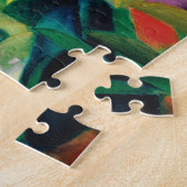 修道院の庭の鹿byフランツ・マルク ジグソーパズル (側面)