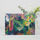 修道院の庭の鹿byフランツ・マルク 招待状 (スタンド正面)