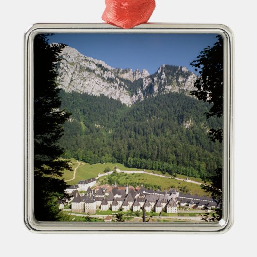 修道院の複合体の眺め メタルオーナメント (正面)