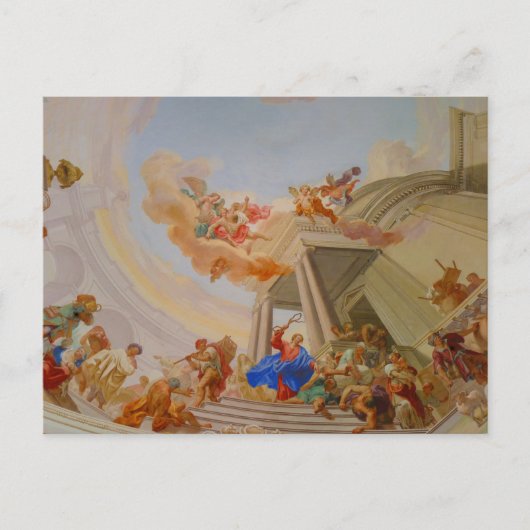 修道院アビーneresheim教会絵画教会 ポストカード (正面)