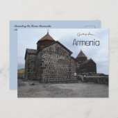 修道院オンセヴァン半島アルメニア ポストカード (正面/裏面)