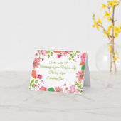 修道院ジュビリー55周年記念水彩画 カード (黄色い花)