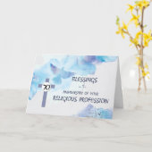 修道院七十周年記念 カード (黄色い花)