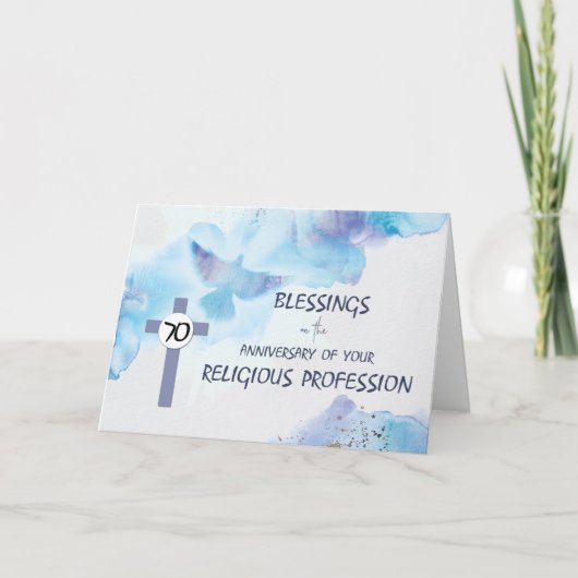 修道院七十周年記念 カード (正面)