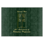 修道院創立50周年記念緑 カッティングボード (正面)